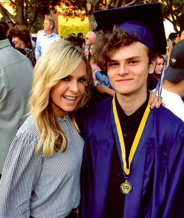 Image of Caption: Tamra Judge with her son Spencer Barney