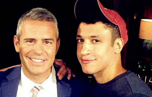 Image of Caption: Andy Cohen with his ex- boyfriend, Clifton Dassuncaco